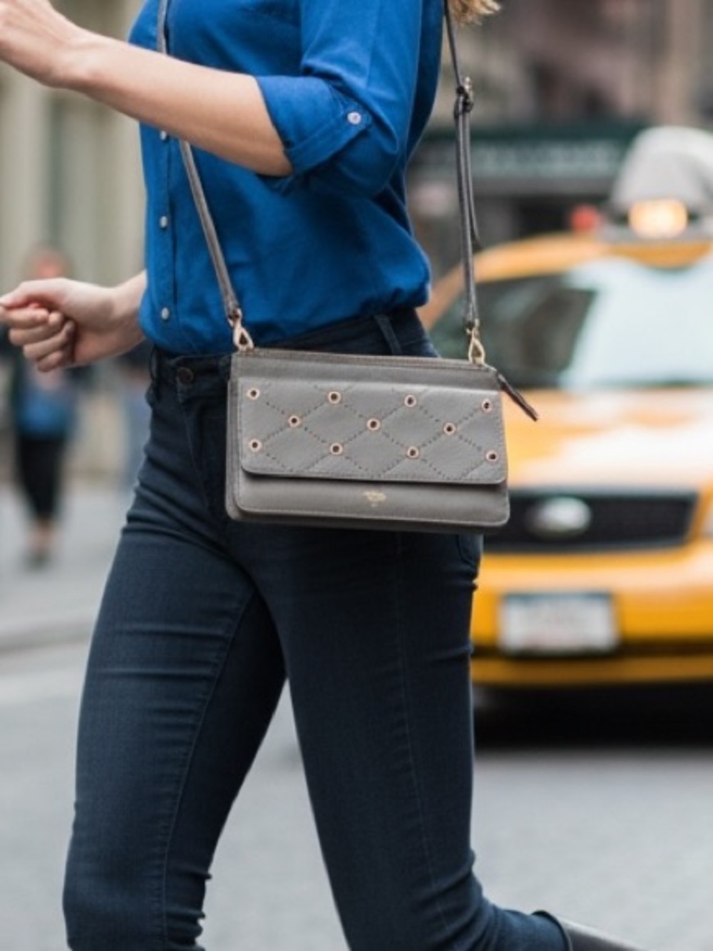 Fossil Priscilla Issue No. 54 Studded Convertible Crossbody Bag